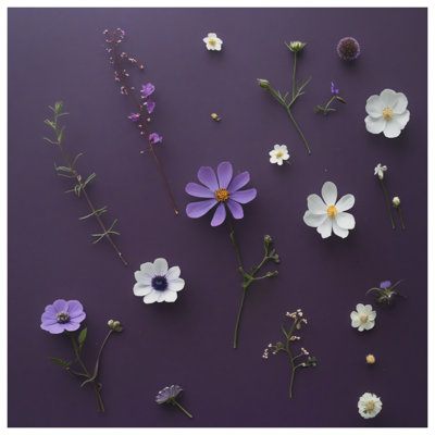 Couvre-lit floral mauve