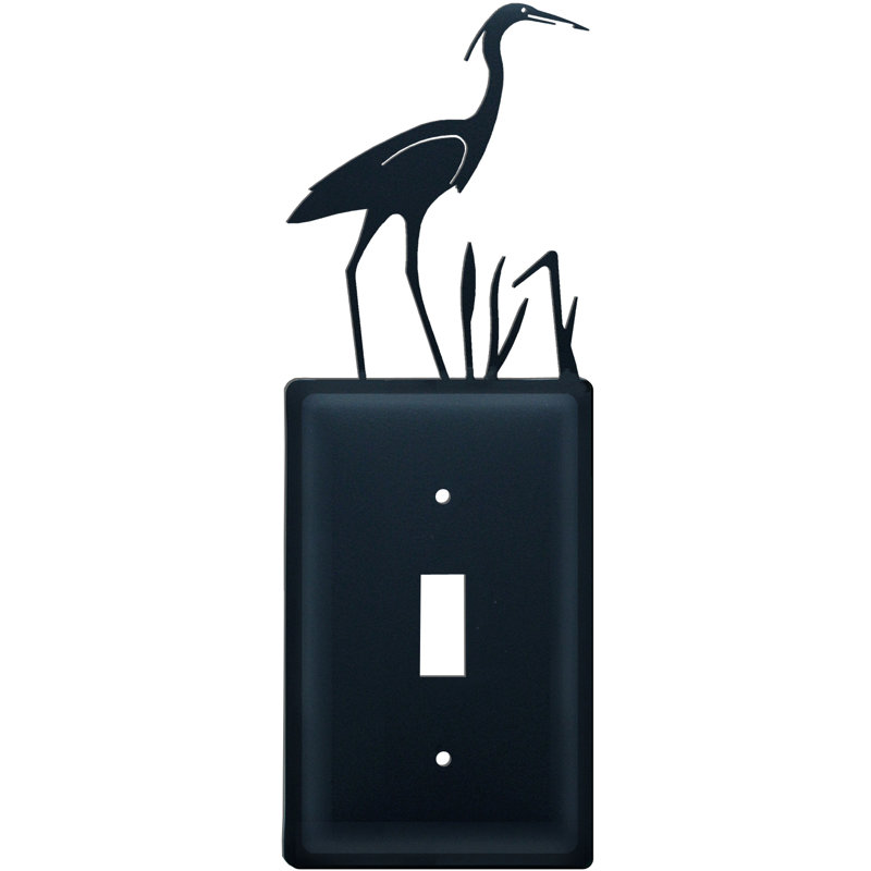 Heron 1-Gang Toggle Light Switch Wall Plate