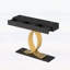 Table d'entrée 47,3 po à 3 tiroirs, console avec cadre en métal pour espaces de vie modernes-1456912738-1456912543