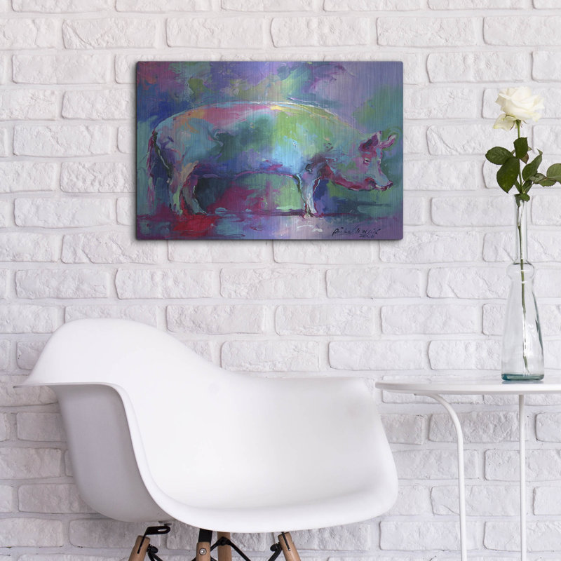 " Pig " by Richard Wallich, 16" H x 24" W