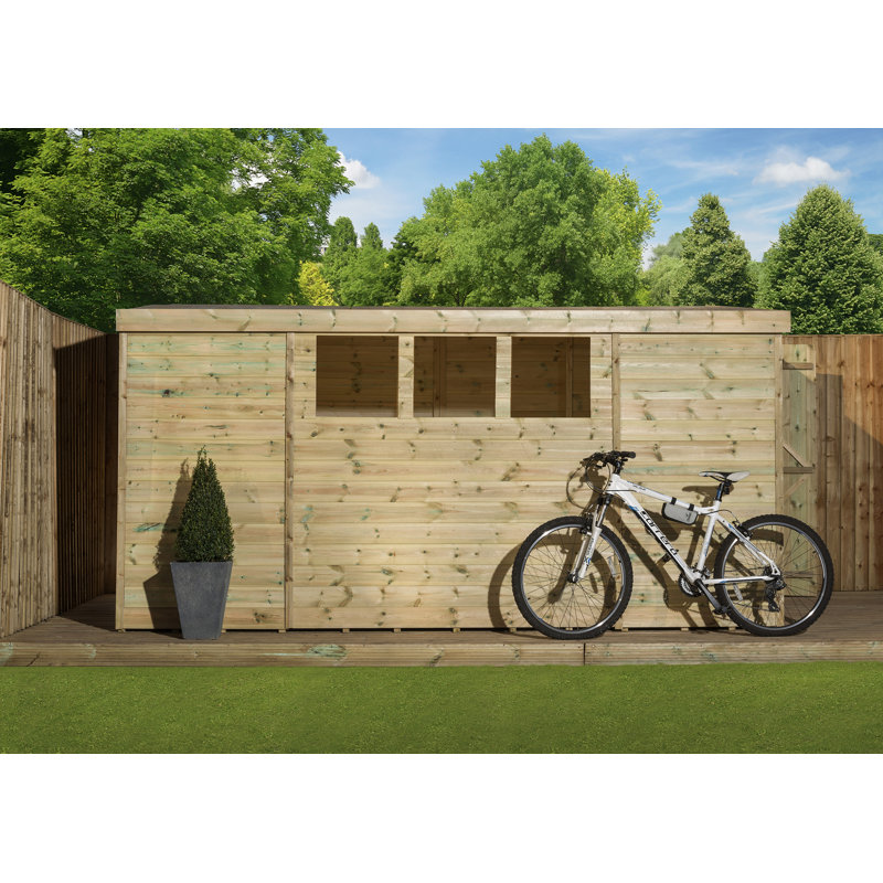 6 Ft. W x 12 Ft. D Shiplap Pent Wooden Shed