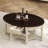 Vintage Oval Grainger with Drawer and Storage Shelf, Antique Cocktail Table in 45", French Country Accent Table for Living Room-1177353946-1177353925