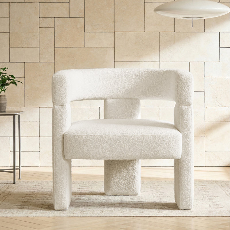 Fauteuil demi-tonneau de 23 po, Beige