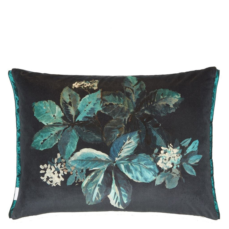 Pasqueflower Decorative Pillow, Indigo