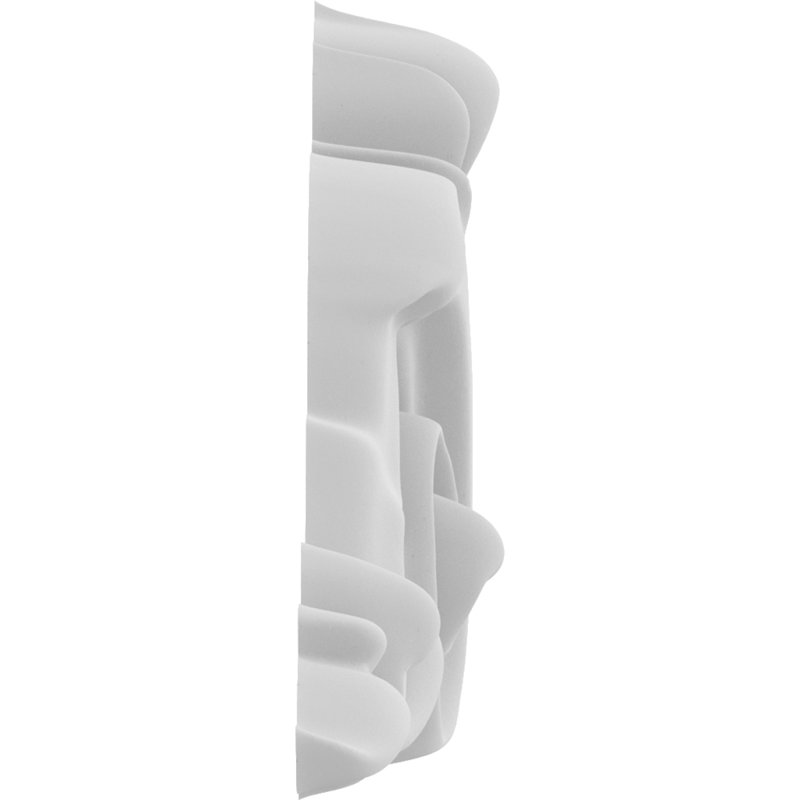 Rosette trenton, H 1 po x l 1 po x P 0,25 po, Gauche