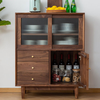 Petite armoire de rangement minimaliste pour le salon