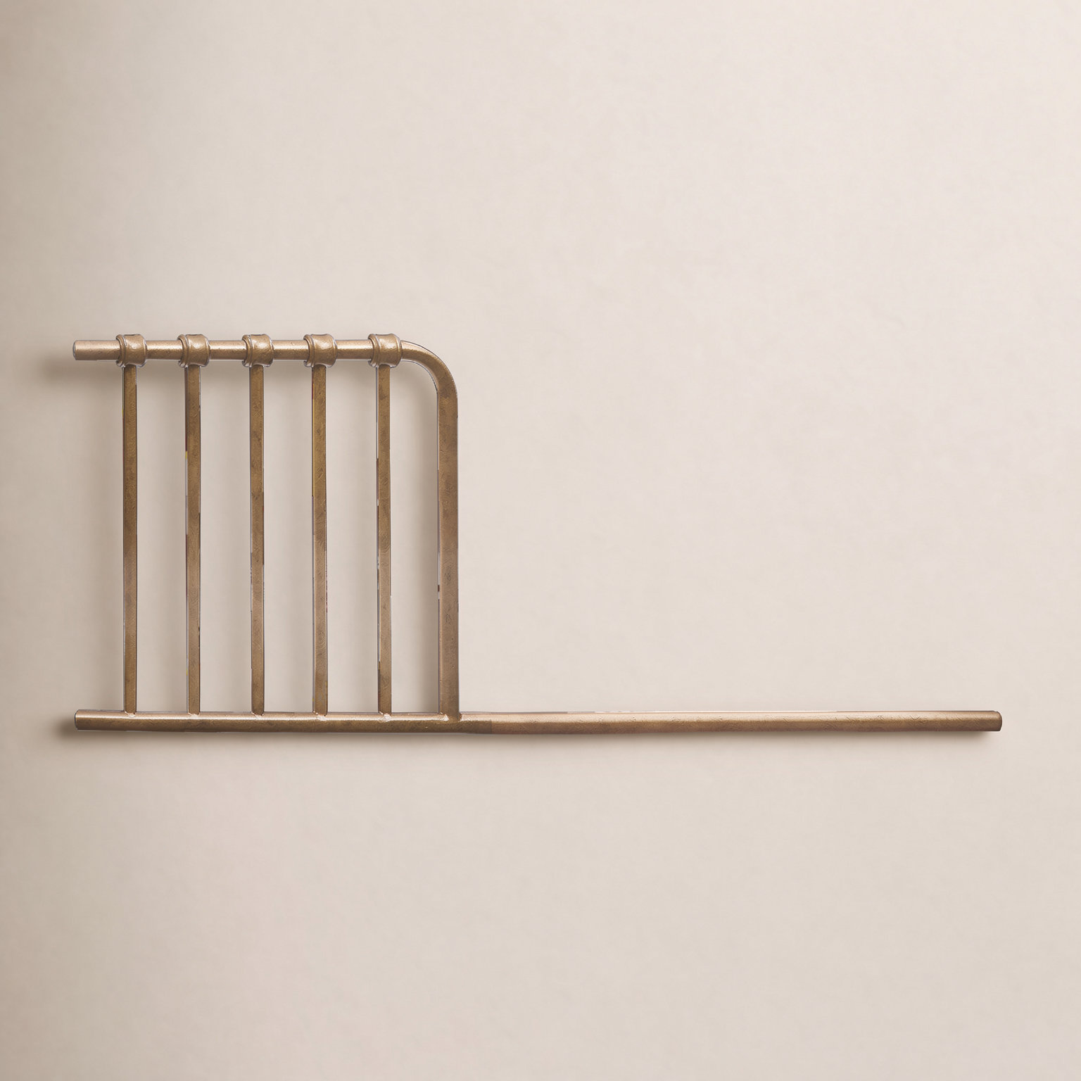 Abigail Mini Toddler Bed Rail, Vintage Gold