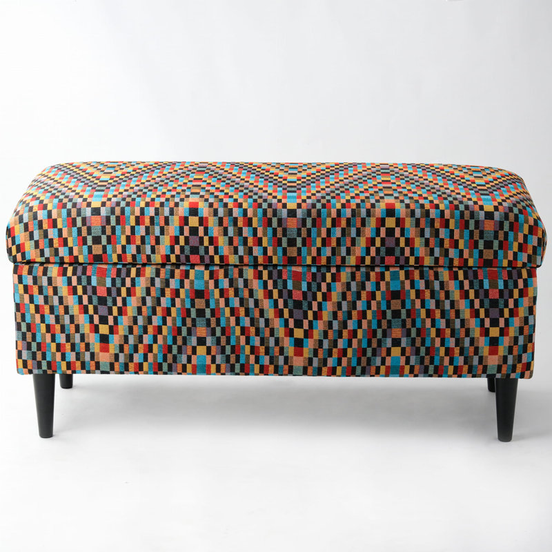 Polyester Upholstered Storage Bench, H47 x W90 x D30cm