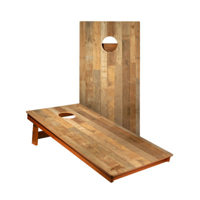 Planches de cornhole en bois patiné 2400