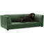 Confort confortable pour les chiens de taille moyenne et grande, olive, surdimensionné, moderne, rectangulaire, coussin moelleux, chiens surdimensionnés de 56,5 po x 26 po x 17 po