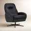 Danva Genuine Leather Swivel Recliner-101479847