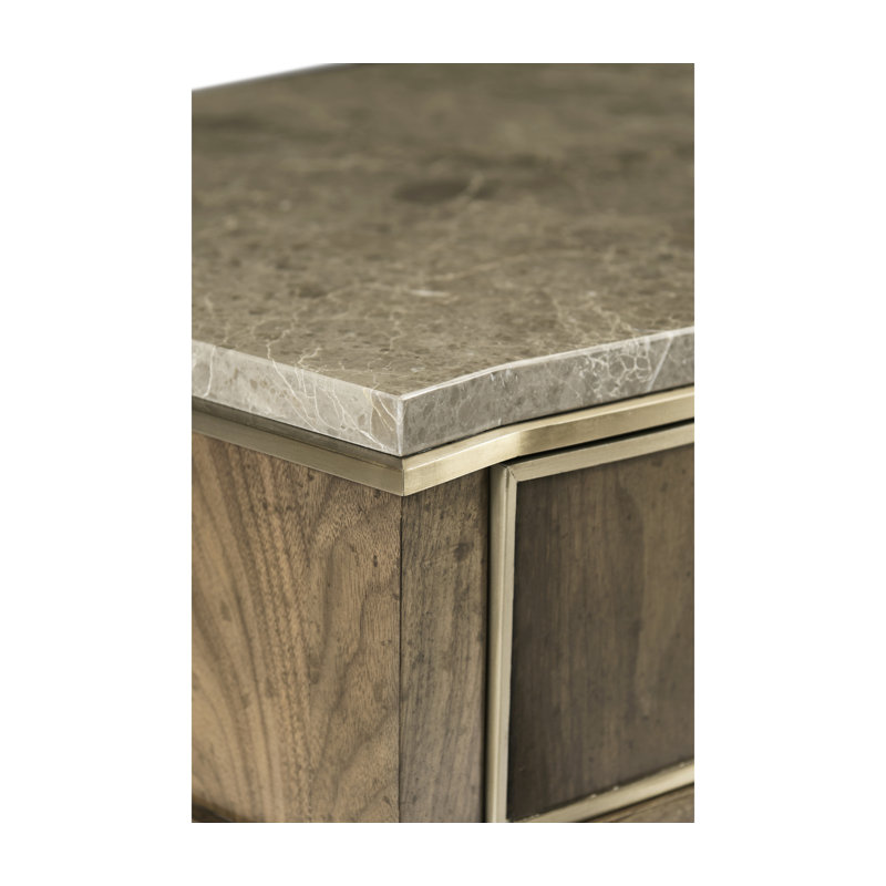 Barcelona 1 - Drawer Solid Wood Nightstand
