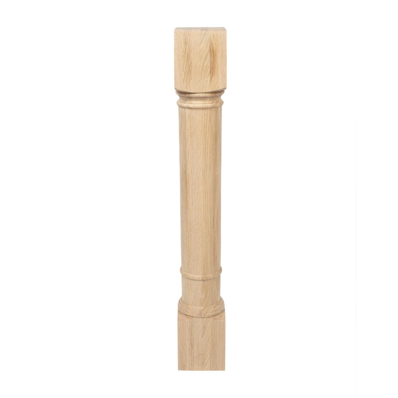 Chêne colonne colonne de l'île. 1 pièce, H 35,25 po x l 5 po x P 5 po
