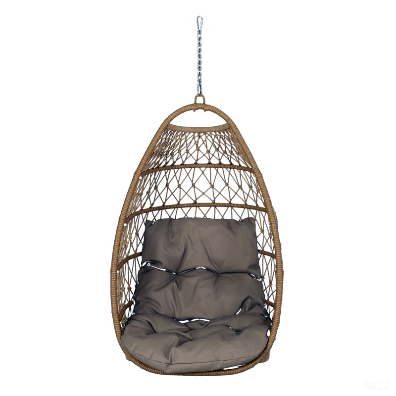 Chaise suspendue pliable ELIJAH, Brun