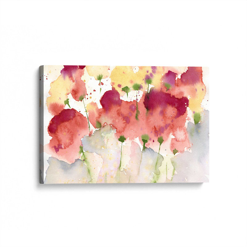 Toile tendue Burst of Blooms, H 8 po x l 12 po