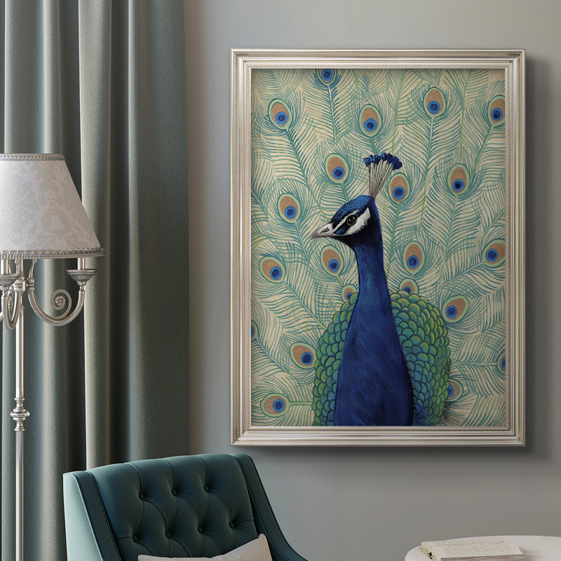 " Blue Peacock II ", 29" W x 41" H