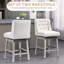 Ensemble de tabourets de comptoir pivotant à 180 ° Modern en bois massif de 2 à 27 po, certifié BIFMA pour îlot de cuisine et bar, beige