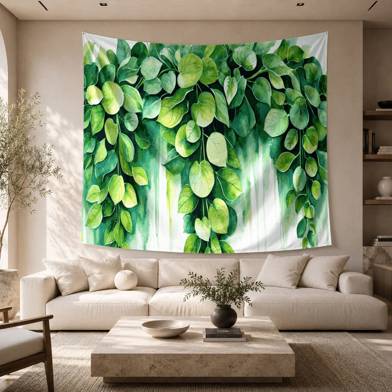 Tapisserie murale Botanical Pilea, 26 po x 36 po