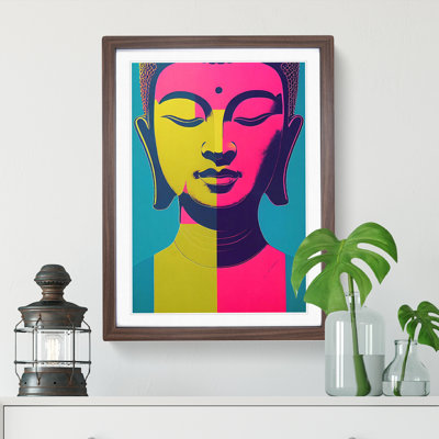 Modern Buddha No.2 Abstract - Framed Print