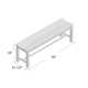 Fleur 55'' Eucalyptus Outdoor Bench