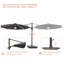 Parasol lumineux en porte-à-faux 11 pi avec base Ruark-794660421