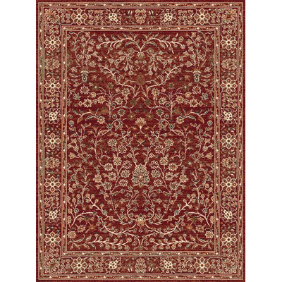 Tapis rouge/brun Dishman