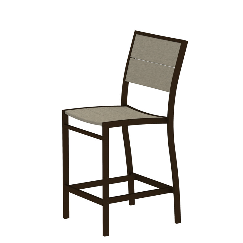 Chaise d'appoint POLYWOOD Surf City, Bronze texturé / Château de sable