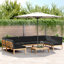  Pallet Sofa Set Black Solid Acacia Wood Large Modular-1286622318