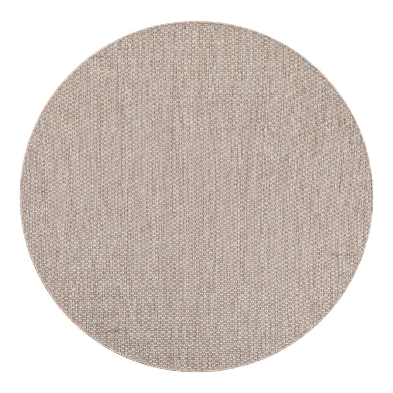 Tapis beige Bembry, Rond 5 pi 3 po