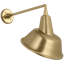 Thomas O'Brien, "Academy 17.5" Mack Barn Light in Hand-Rubbed Antique Brass with 12.5" Tilted Bowers Shade-1138847049