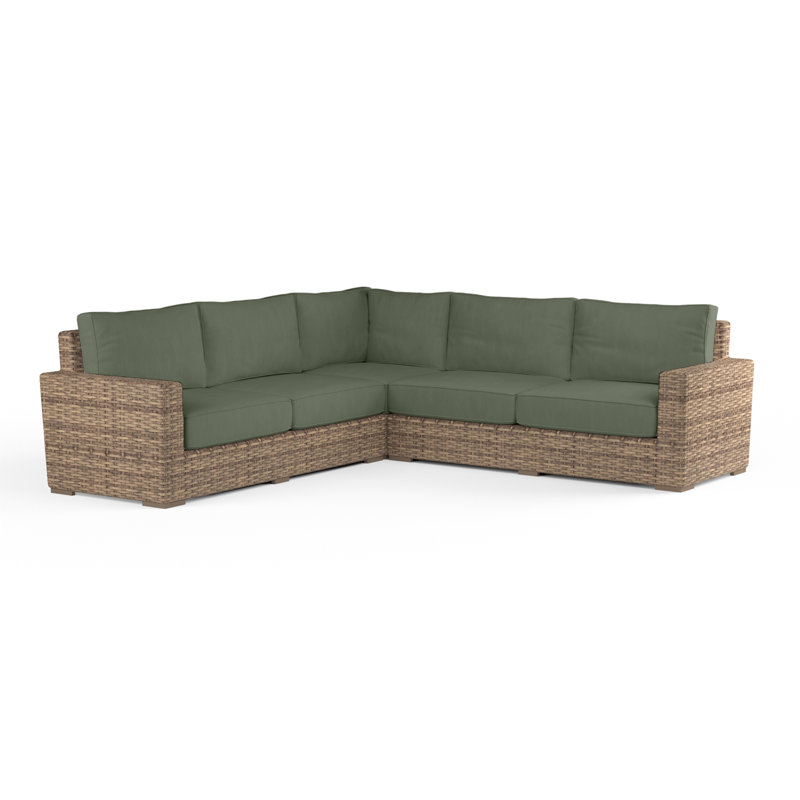 Canapé modulaire avec coussins Havana, Cast sauge Sunbrella®