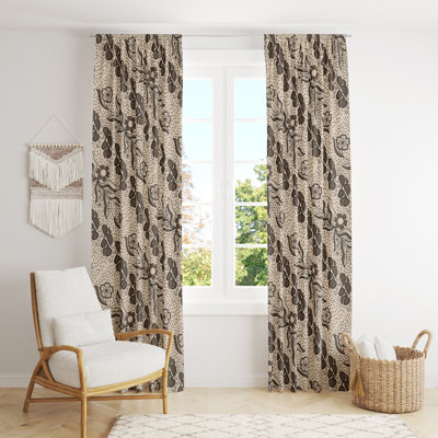 Semi Sheer Curtain Panel Pair
