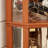 American Classical Design Corner Glass Cabinet With Abundant Exquisite Space And Included For Wine Storage In Home Style Curved Adequate Bar Presentation