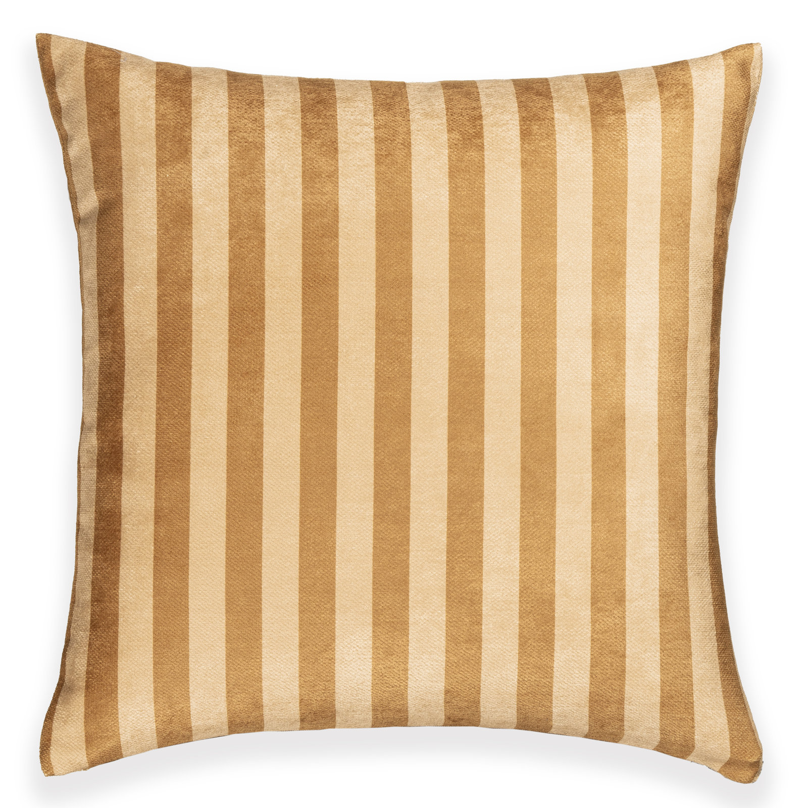 Birch Lane Metro Stripe Throw Pillow Throw, Yellow Striped, Feather, Square 17"