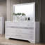 Commode de couleur blanche avec miroir et ensemble de bijoux cachés-1123265649