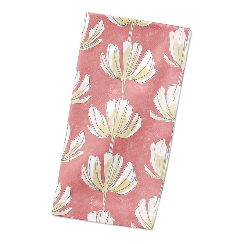 Cotton Floral Square Napkin