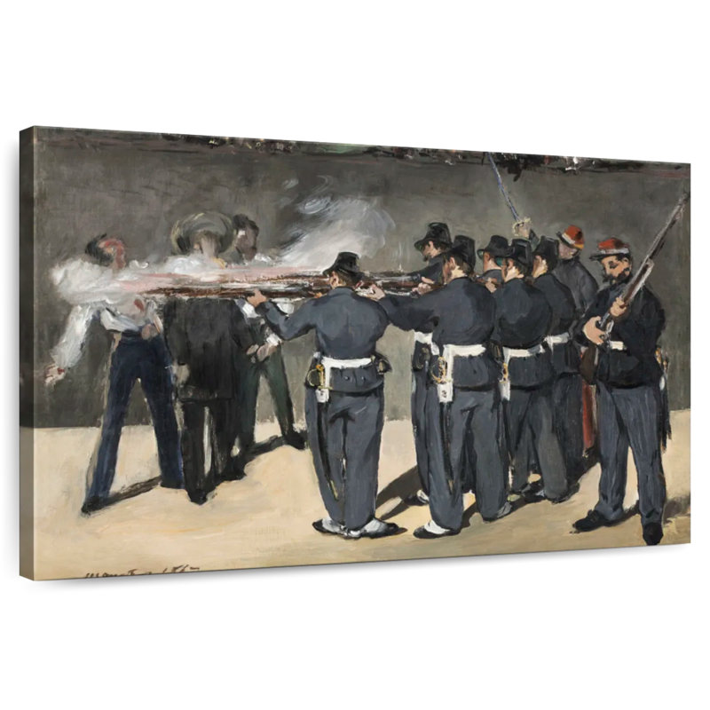 L'exécution de l'empereur Maximilien 1867, H 24 po x l 36 po