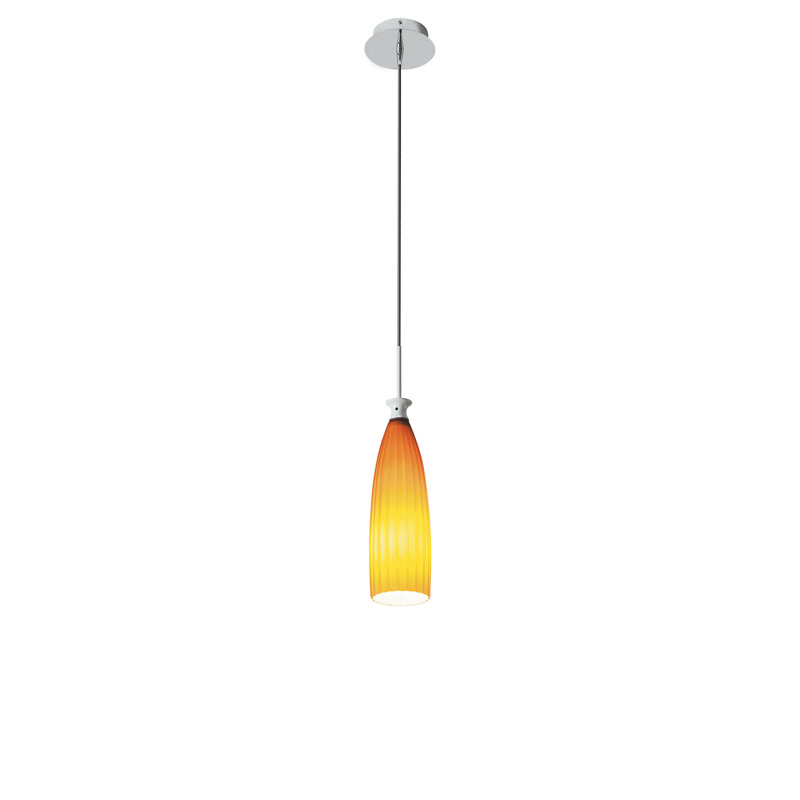 1 - Light Single Pendant, Yellow