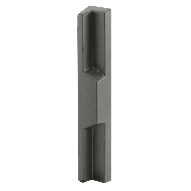 Poignée extérieure universelle pour porte coulissante, moulée sous pression, peinte en noir, non verrouillable (paquet simple)