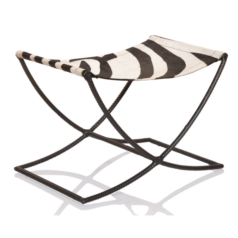 Banc en cuir Banda, Noir
