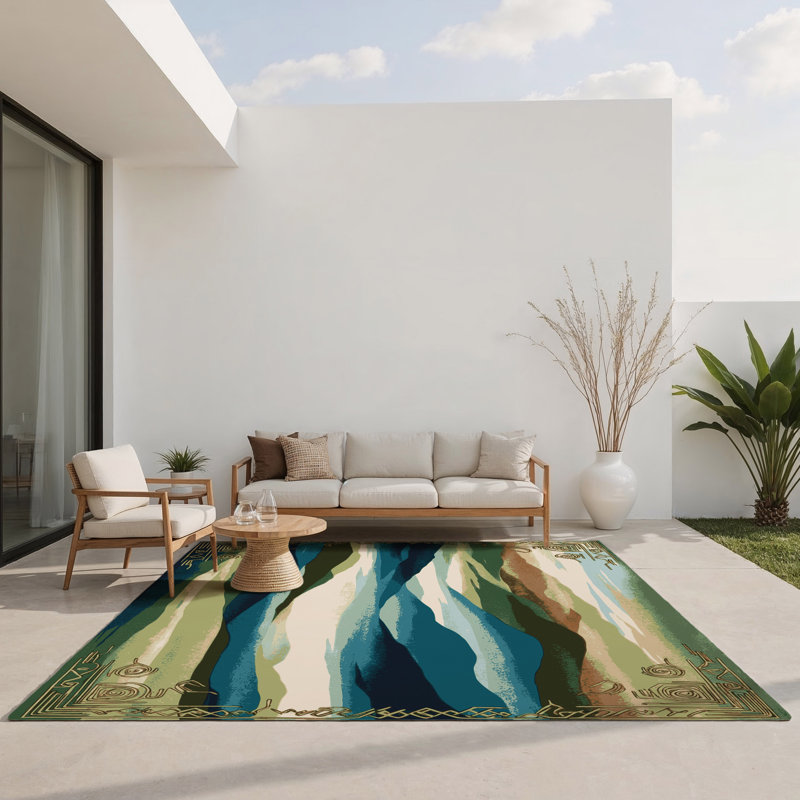 Solstice Glow Indoor And Outdoor Area Rug, Rectangle 2' x 3'