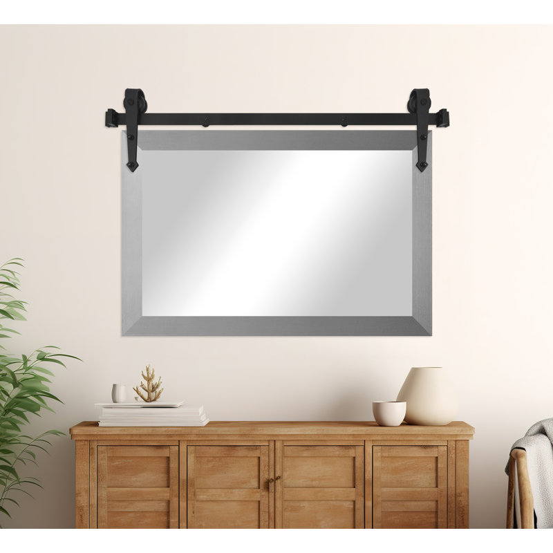 Miroir Masaichi, 16 po x 33 po, Argent