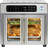 Emeril Lagasse Extra Large French Door Air Fryer Toaster Oven Combo, 25 Cooking Functions and Digital Controls, 7 Accessories Included, Stainless Steel Finish, 26QT Capacity
