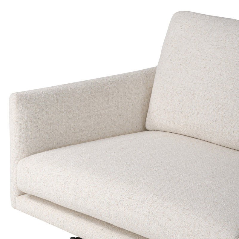Melle Sofa-87"-Omari Natural, Omari Natural Polyester Blend