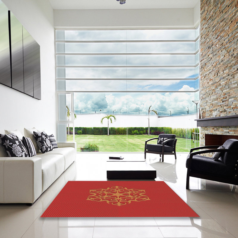 Wool Abstract Indoor Rug, Square 8'