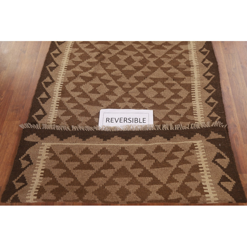 Kilim Reversible Wool Area Rug 3x5