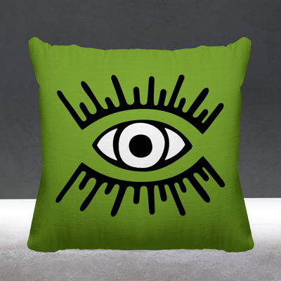 Miranda Abstract Outdoor Reversible Throw Pillow