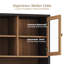 Grand garde-manger avec tablettes réglables (noyer brun)