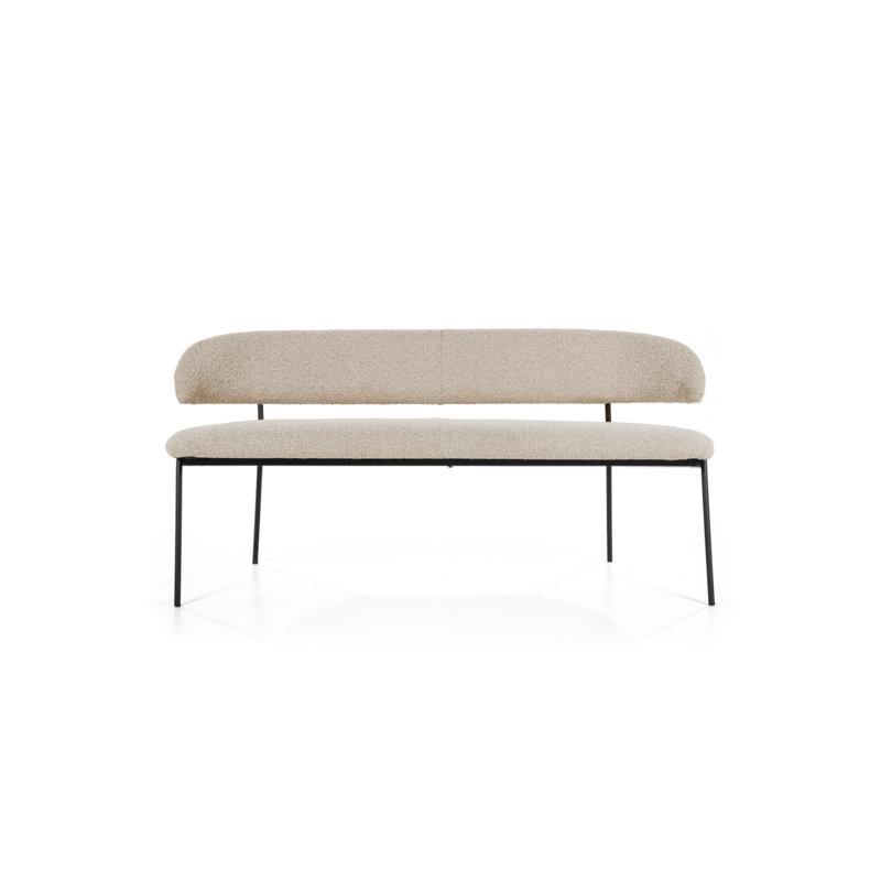 Bench Upholstered Dining Bench, Taupe
