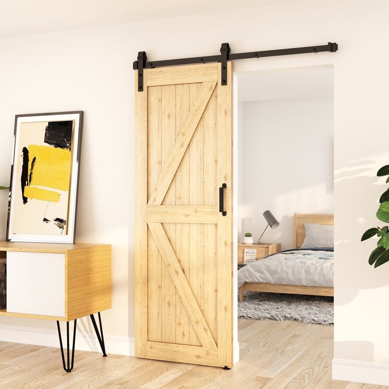 Ensemble de quincaillerie de porte de grange standard pour porte simple, 60 po